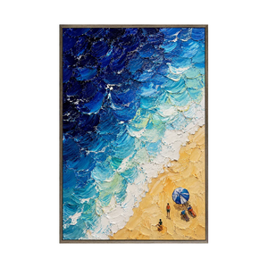 Beach Wave Ocean Wall Art | Oildeco