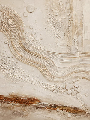 Ivory Current Relief Wall Art artwork view | OILDECO