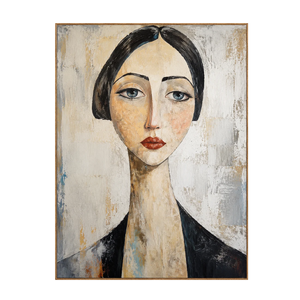 Quiet Gaze Portrait Wall Art | OILDECO