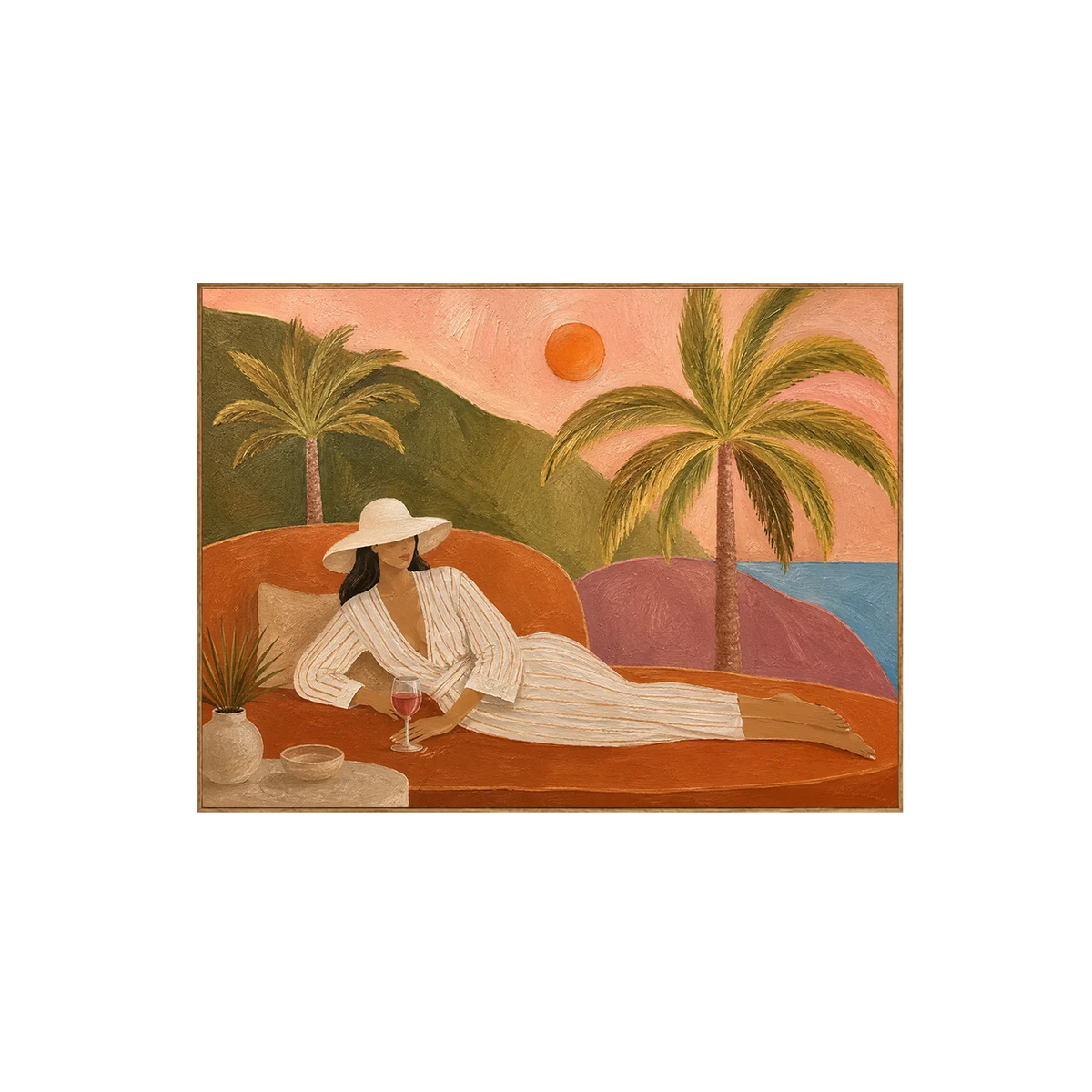 Tropical Reverie Figure Wall Art