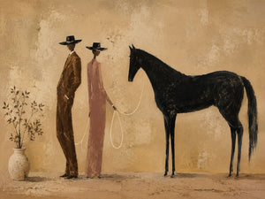 Desert Companions Horse Wall Art artwork view | OILDECO
