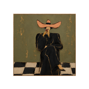 Coral Hat Figure Wall Art | OILDECO