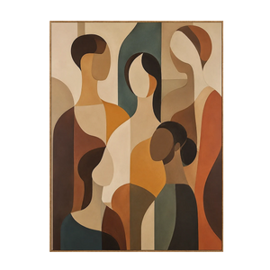 Gathered Forms Abstract Wall Art | OILDECO
