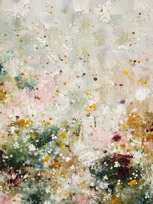 Wildflower Haze Floral Wall Art artwork view | OILDECO