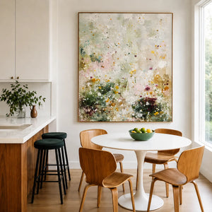 Wildflower Haze Floral Wall Art styled interior scene 4 | OILDECO