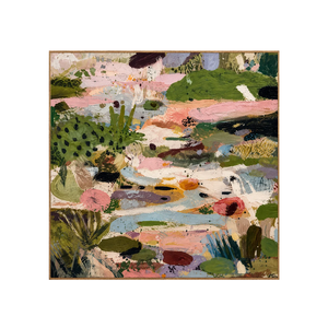 Meadow Patch Abstract Wall Art | OILDECO