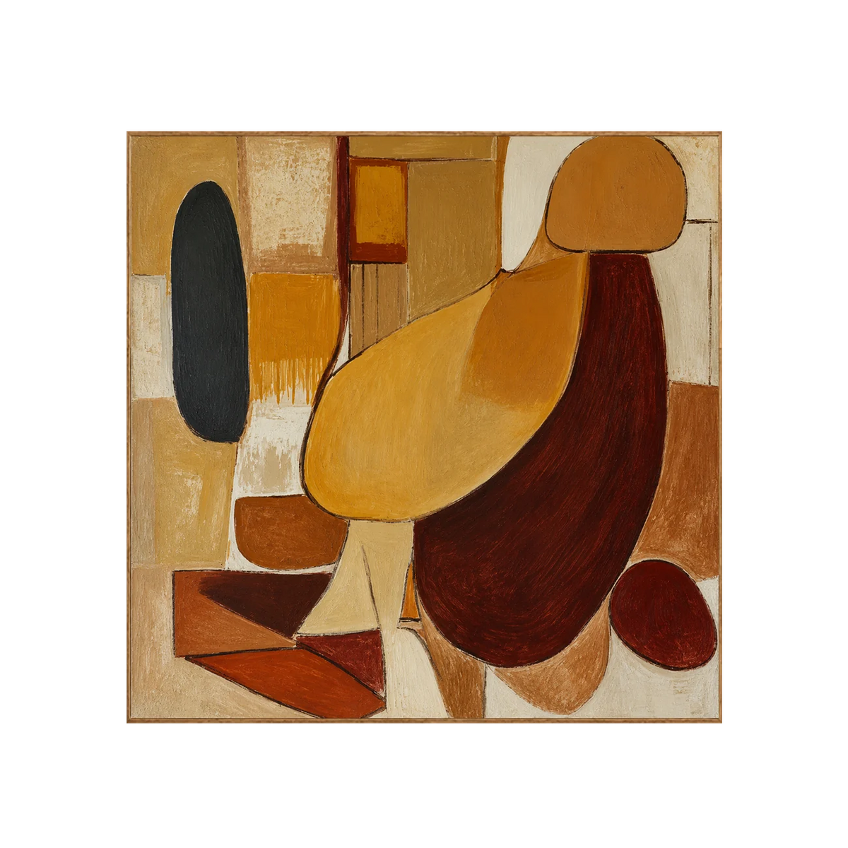 Earthen Forms Abstract Wall Art