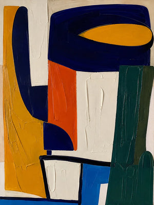 Primary Balance Abstract Wall Art artwork view | OILDECO