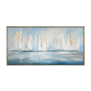 White Sails Ocean Wall Art | Oildeco