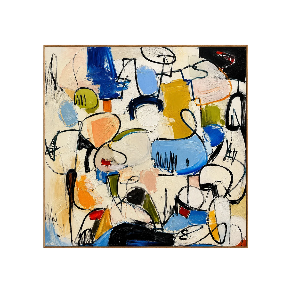 Confetti Line Abstract Wall Art