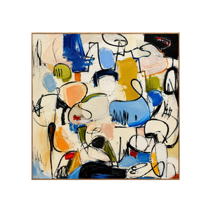 Confetti Line Abstract Wall Art | OILDECO