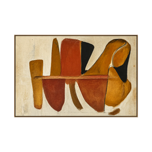 Terracotta Forms Abstract Wall Art | OILDECO
