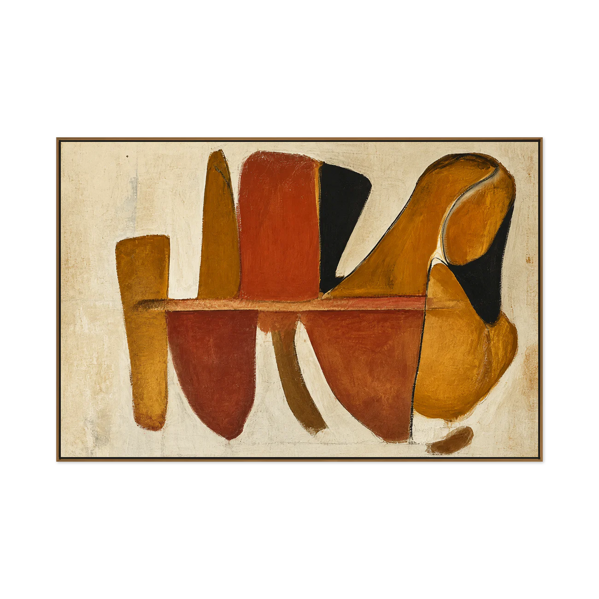 Terracotta Forms Abstract Wall Art