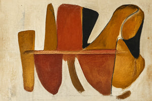 Terracotta Forms Abstract Wall Art artwork view | OILDECO