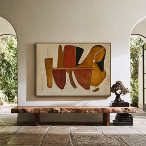 Terracotta Forms Abstract Wall Art styled interior scene 4 | OILDECO