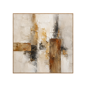 Gilded Structure Abstract Wall Art | OILDECO