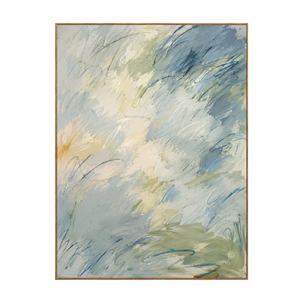 Clouded Current Abstract Wall Art | OILDECO