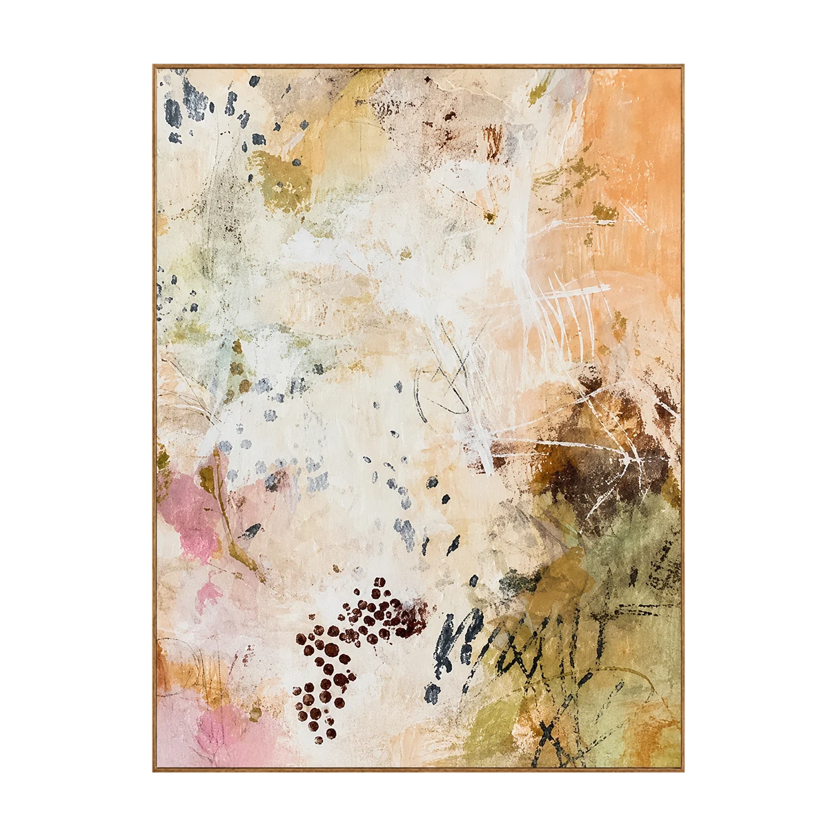 Blush Scatter Abstract Wall Art