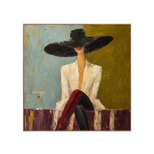 Martini Muse Figure Wall Art | OILDECO