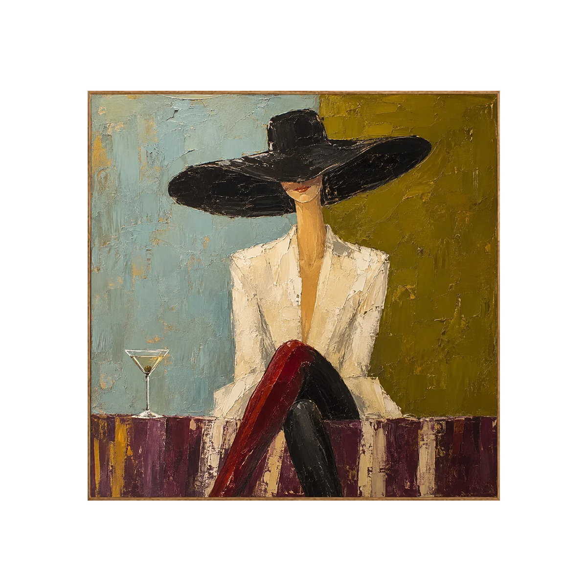 Martini Muse Figure Wall Art