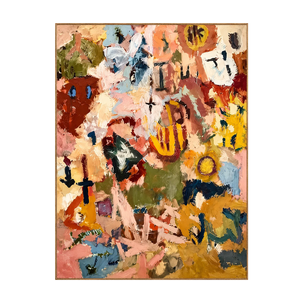 Festival Marks Abstract Wall Art | OILDECO