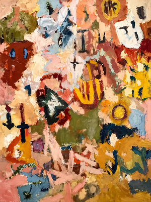Festival Marks Abstract Wall Art artwork view | OILDECO