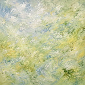 Sage Current Abstract Wall Art artwork view | OILDECO