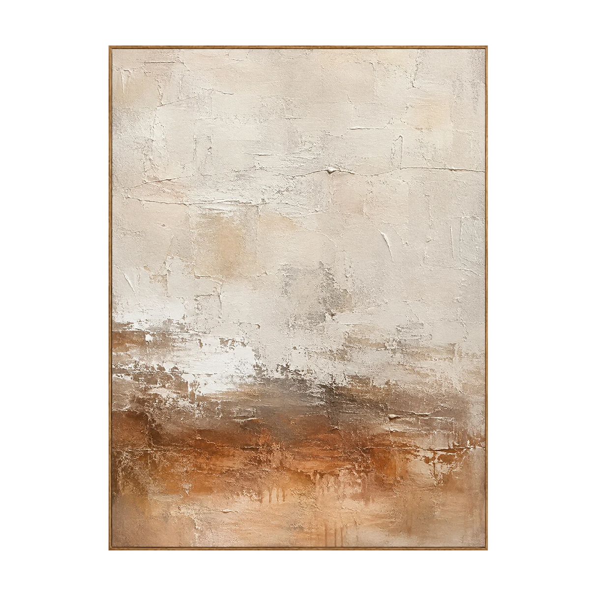 Copper Horizon Abstract Wall Art