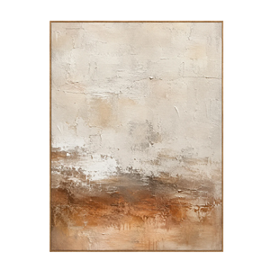 Copper Horizon Abstract Wall Art | OILDECO