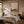 Copper Horizon Abstract Wall Art styled interior scene 5 | OILDECO