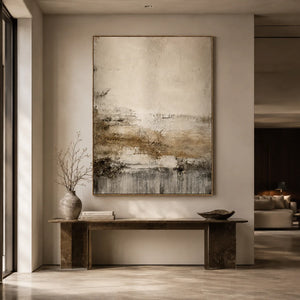 Weathered Shore Abstract Wall Art styled interior scene 5 | OILDECO