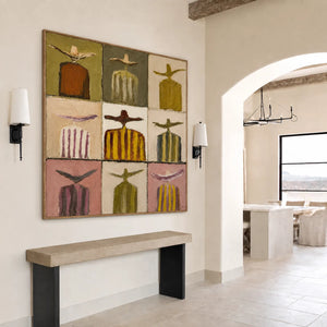 Nine Figures Abstract Wall Art styled interior scene 5 | OILDECO