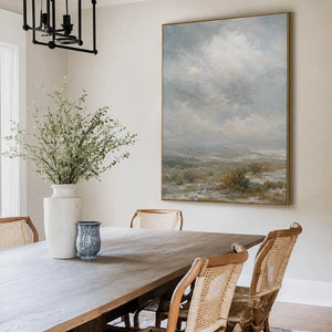 Silver Moor Landscape Wall Art styled interior scene 3 | OILDECO