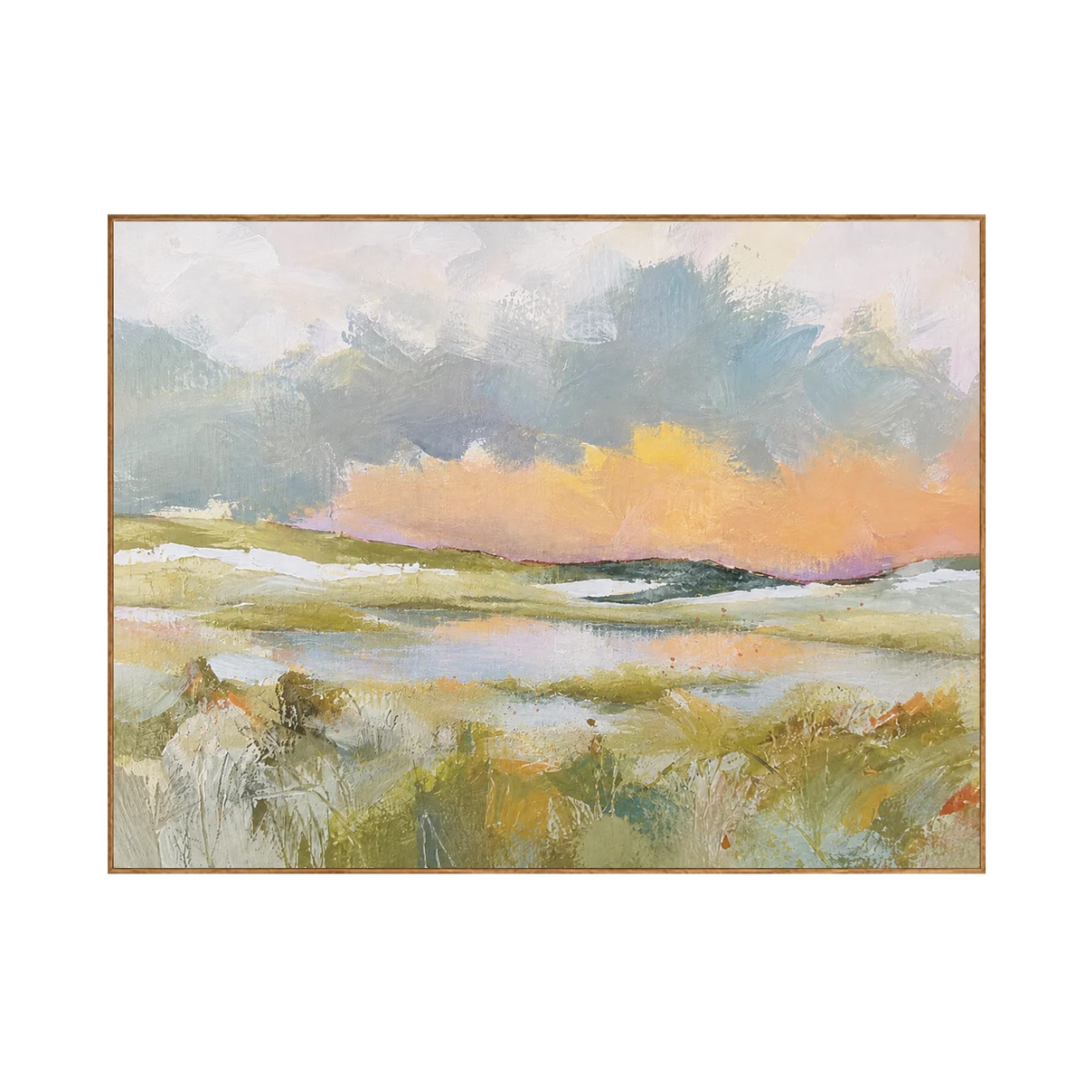 Pastel Marsh Landscape Wall Art