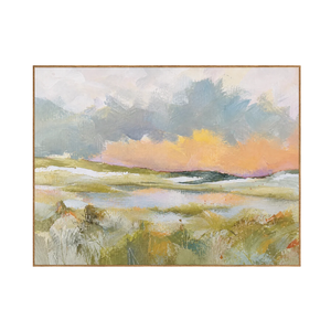 Pastel Marsh Landscape Wall Art | OILDECO
