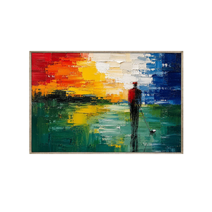 Sunset Pier Ocean Wall Art | Oildeco