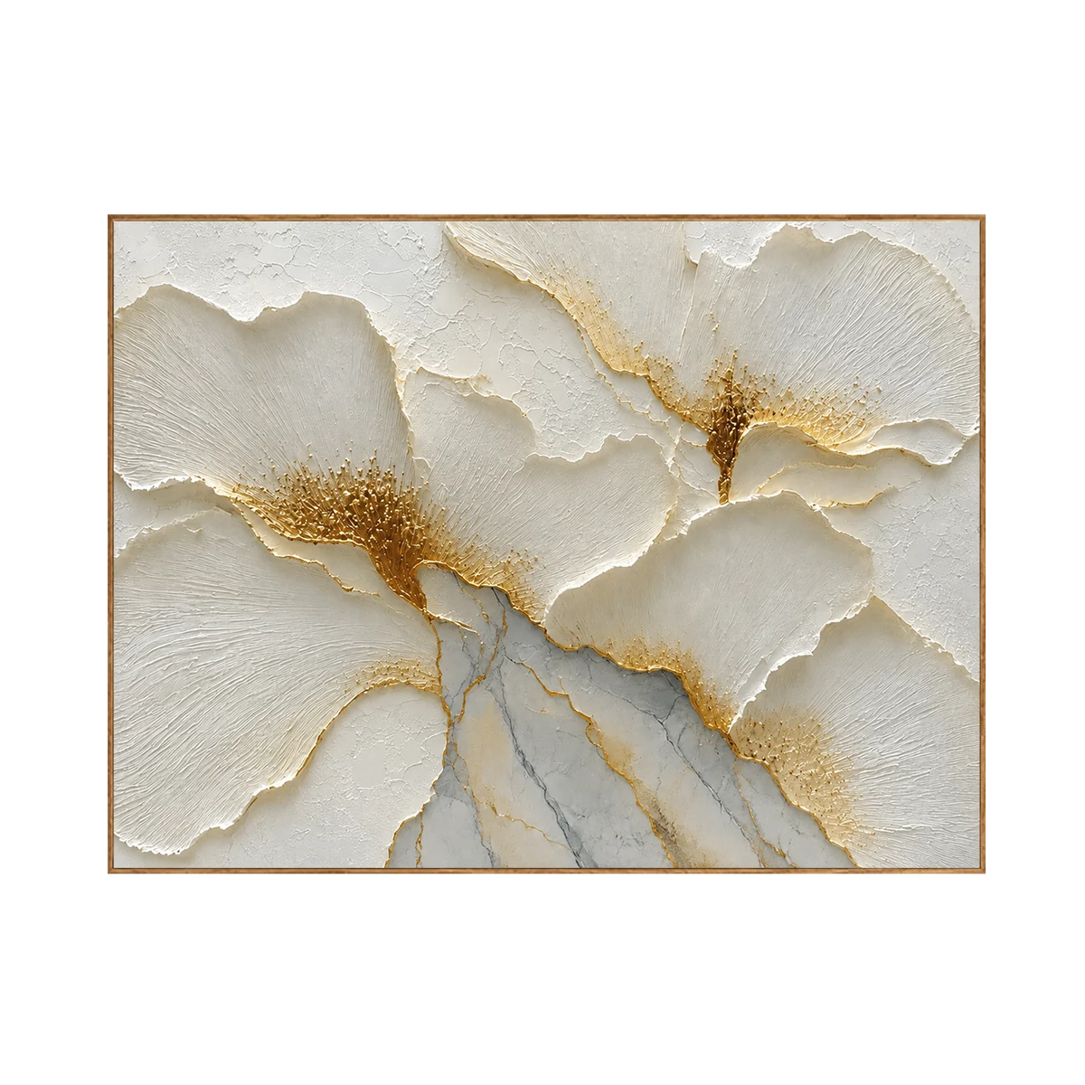 Golden Poppies Relief Wall Art