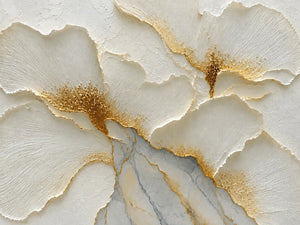 Golden Poppies Relief Wall Art artwork view | OILDECO