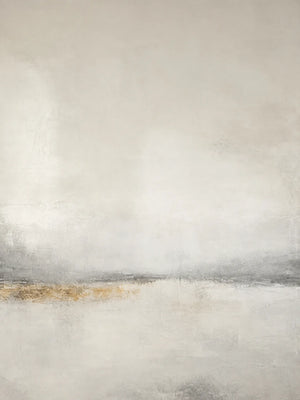 Quiet Gold Horizon Abstract Wall Art artwork view | OILDECO