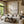 Quiet Gold Horizon Abstract Wall Art styled interior scene 1 | OILDECO