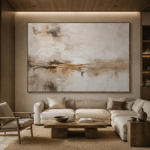 Sand Mist Horizon Wall Art styled interior scene 5 | OILDECO