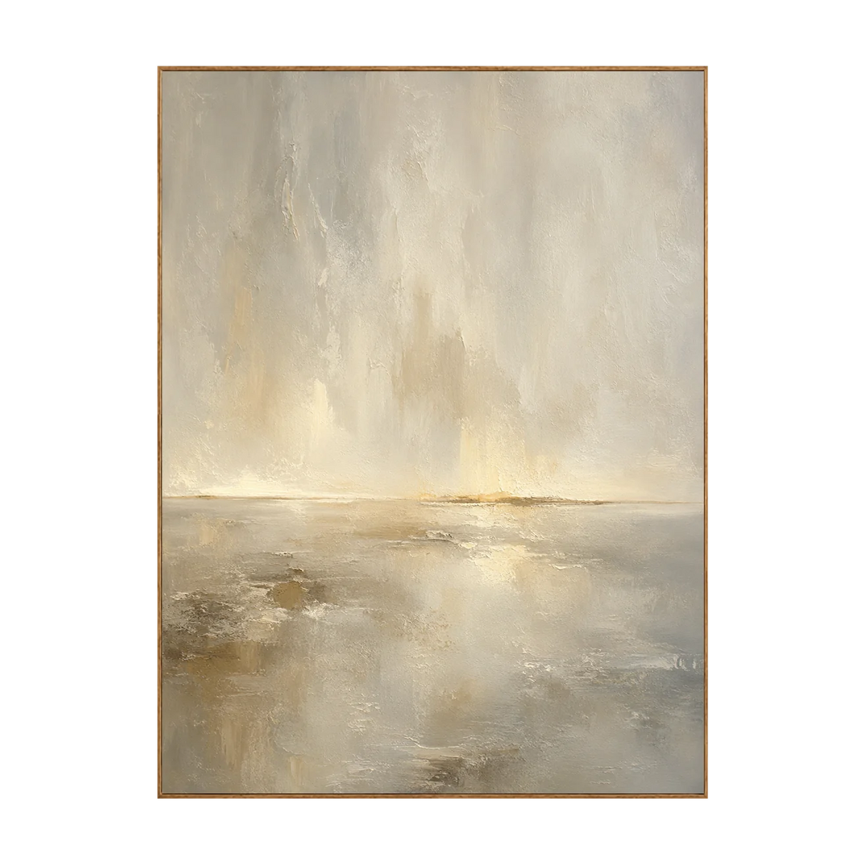 Golden Veil Horizon Wall Art