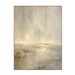Golden Veil Horizon Wall Art | OILDECO