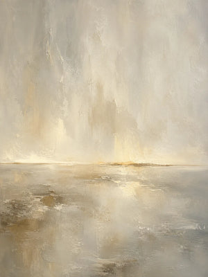 Golden Veil Horizon Wall Art artwork view | OILDECO