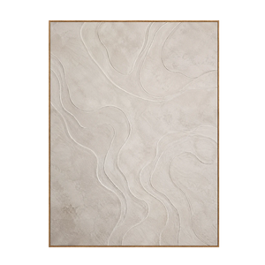 Ivory Contour Textured Wall Art | OILDECO