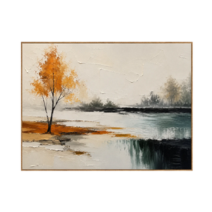 Amber Birch Landscape Wall Art | OILDECO