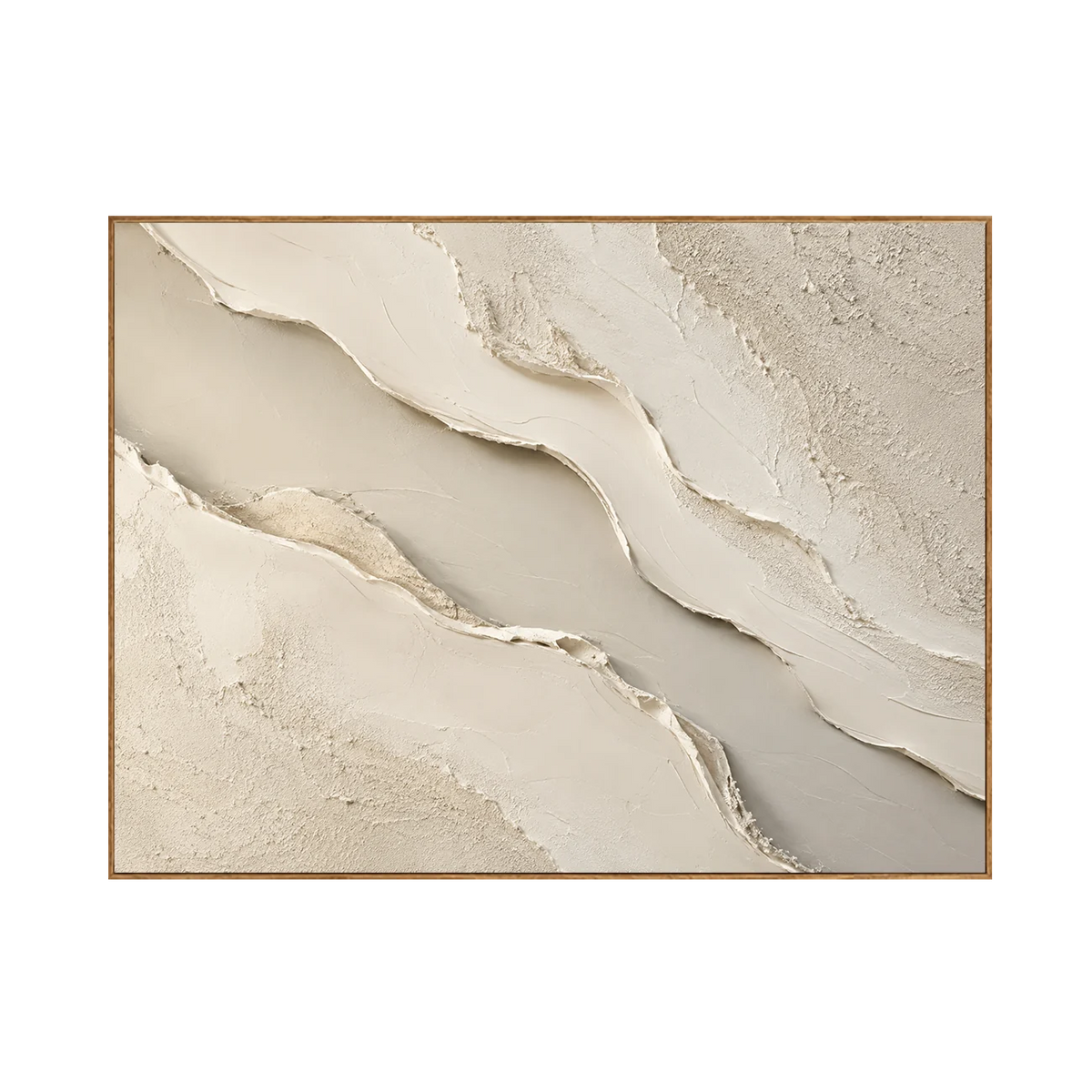 Ivory Rift Textured Wall Art