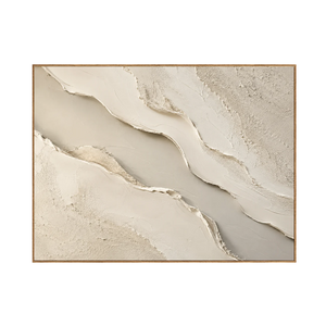 Ivory Rift Textured Wall Art | OILDECO