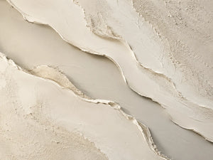 Ivory Rift Textured Wall Art artwork view | OILDECO