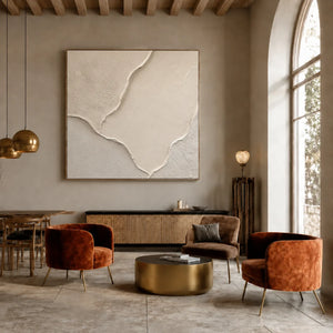 Ivory Passage Relief Wall Art styled interior scene 1 | OILDECO